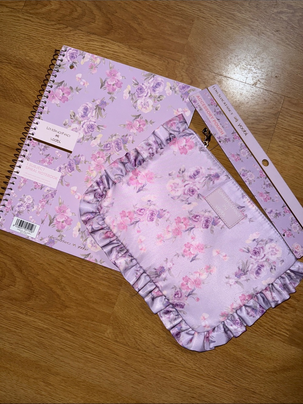 NWT LoveShackFancy x Yoobi x Target - Notebook and Accessory Pouch Bundle